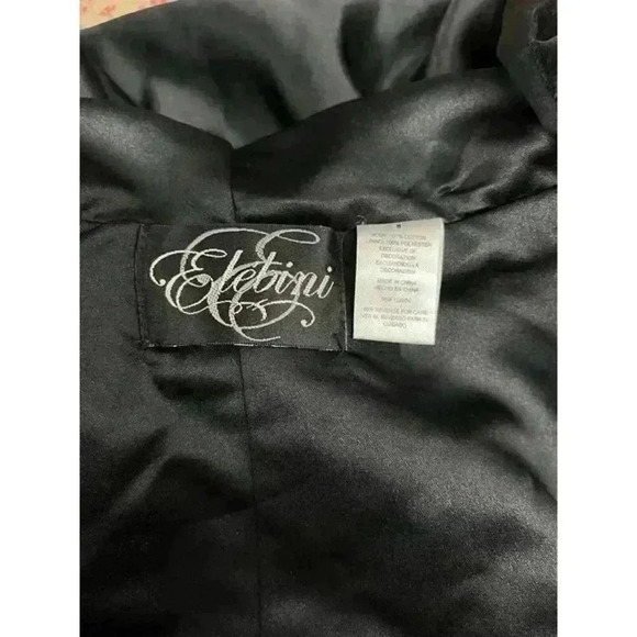 Elebini Girls Size 8 Hooded Velvet Poncho with Tassels & Black Bow Tie Closure - Picture 8 of 9